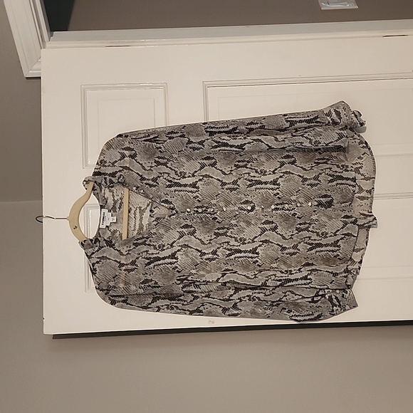 Express Button Down Blouse - Picture 1 of 5